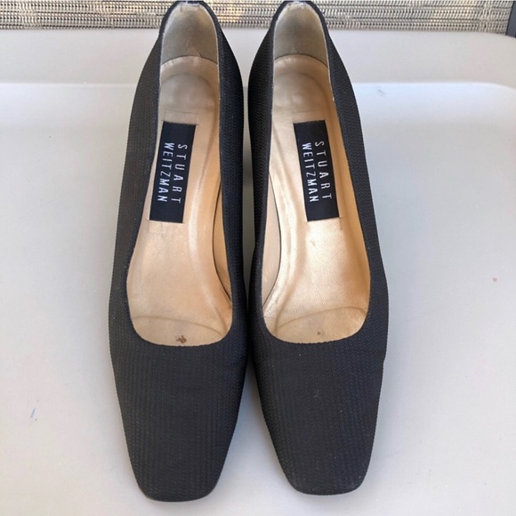 Stuart Weitzman Black Block Heels. Size 7.5. - Picture 3 of 6